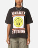 Market X Smiley Focus T-Shirt Washed Black
