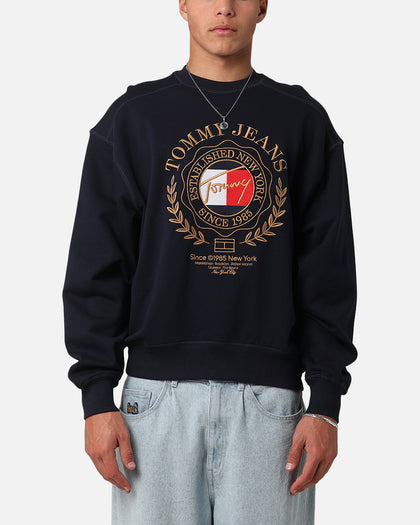 Tommy Jeans TJM Prep Explorer Boxy Crewneck Dark Night Navy