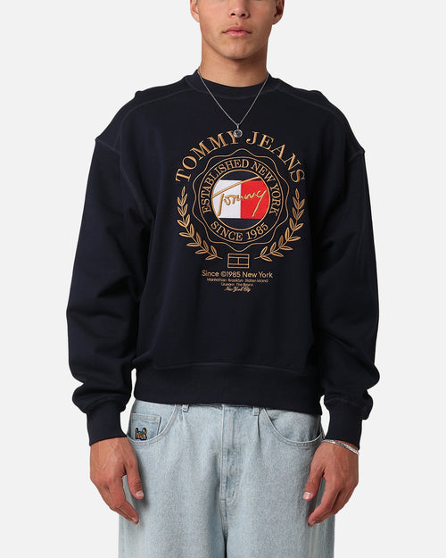 Tommy Jeans TJM Prep Explorer Boxy Crewneck Dark Night Navy