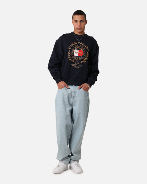 Tommy Jeans TJM Prep Explorer Boxy Crewneck Dark Night Navy