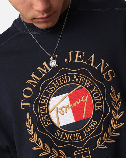 Tommy Jeans TJM Prep Explorer Boxy Crewneck Dark Night Navy