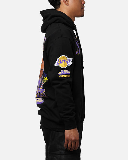 Hyperfly X My Hero Academia X NBA Los Angeles Lakers Hoodie Black