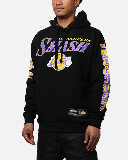 Hyperfly X My Hero Academia X NBA Los Angeles Lakers Hoodie Black