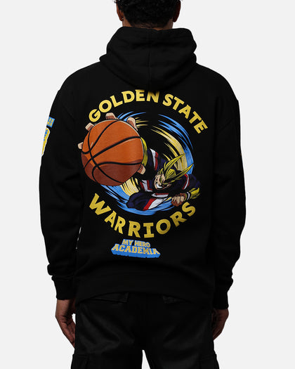 Hyperfly X My Hero Academia X NBA Golden State Warriors Hoodie Black