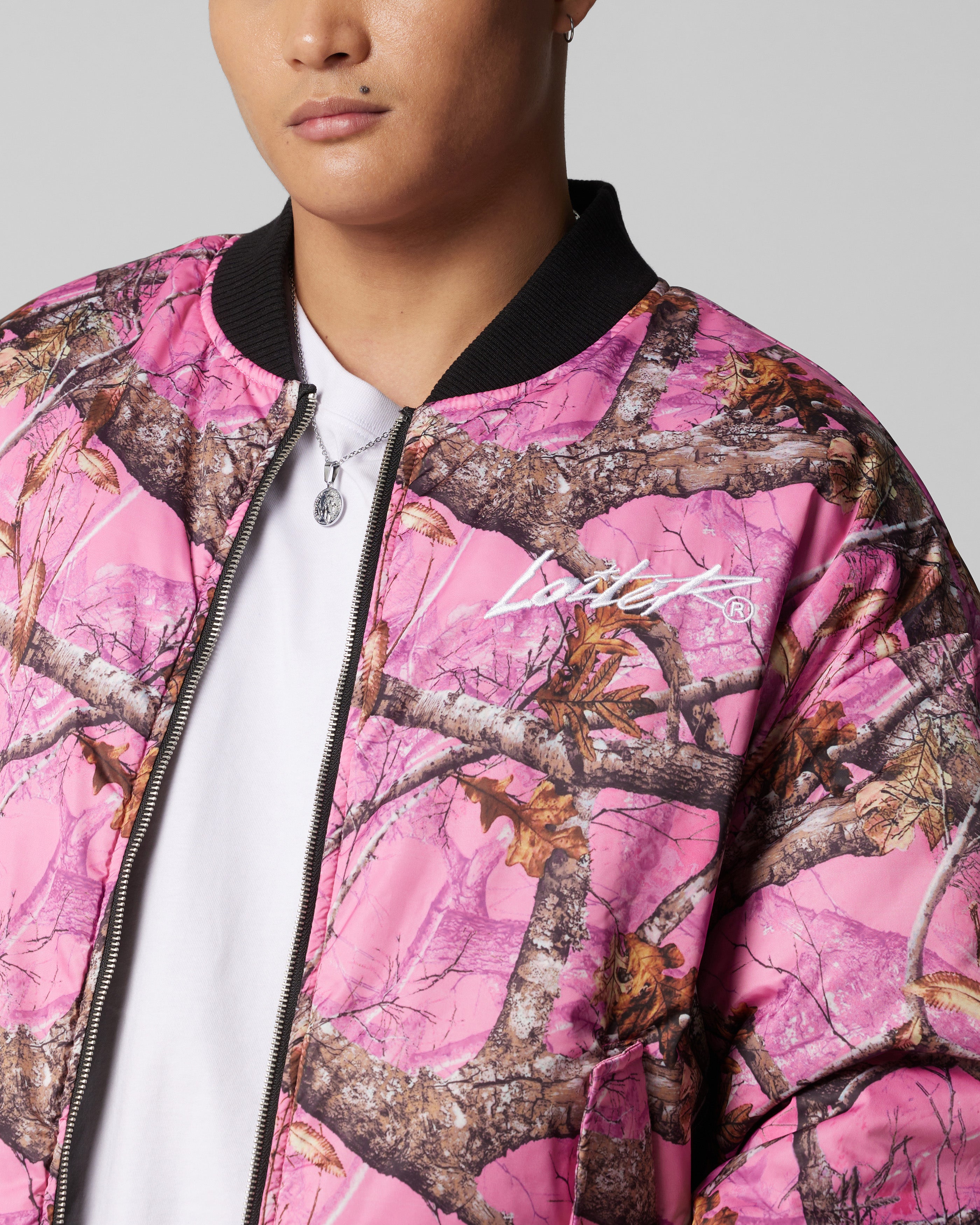 Loiter Hunter Reversible Jacket Black/Pink | Culture Kings US