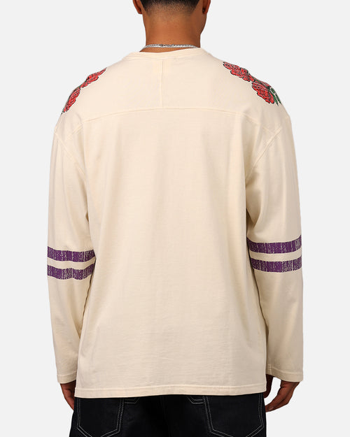 Champion 34 Half Time Long Sleeve Crewneck T-Shirt Natural