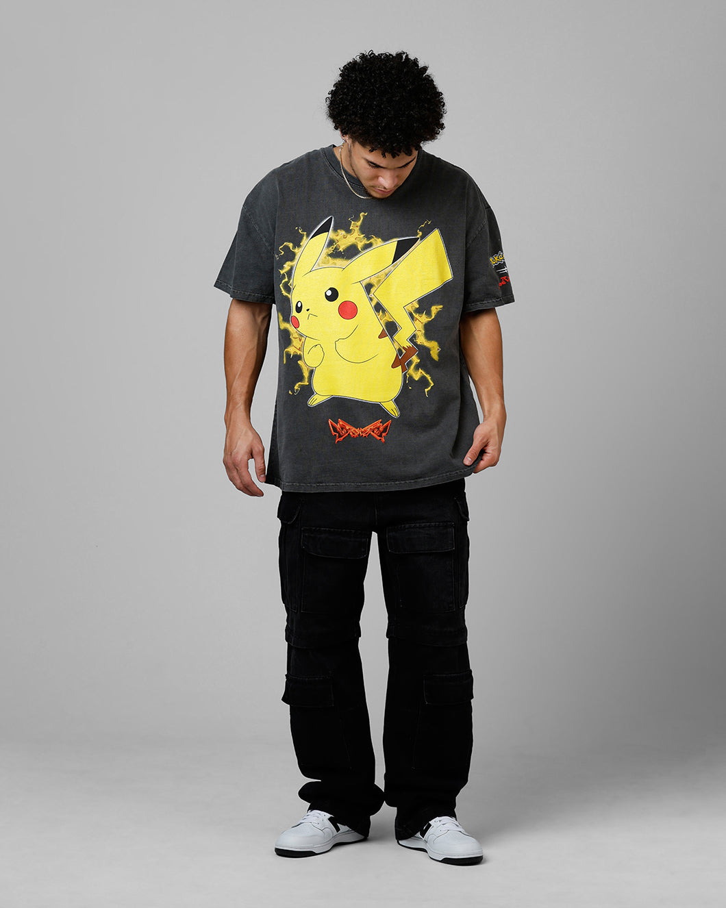 Pokémon By Loiter Pikachu Heavyweight T-Shirt Black Wash | Culture