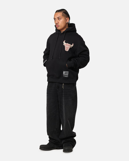 Mitchell & Ness Chicago Bulls Champs Graffiti Hoodie Faded Black