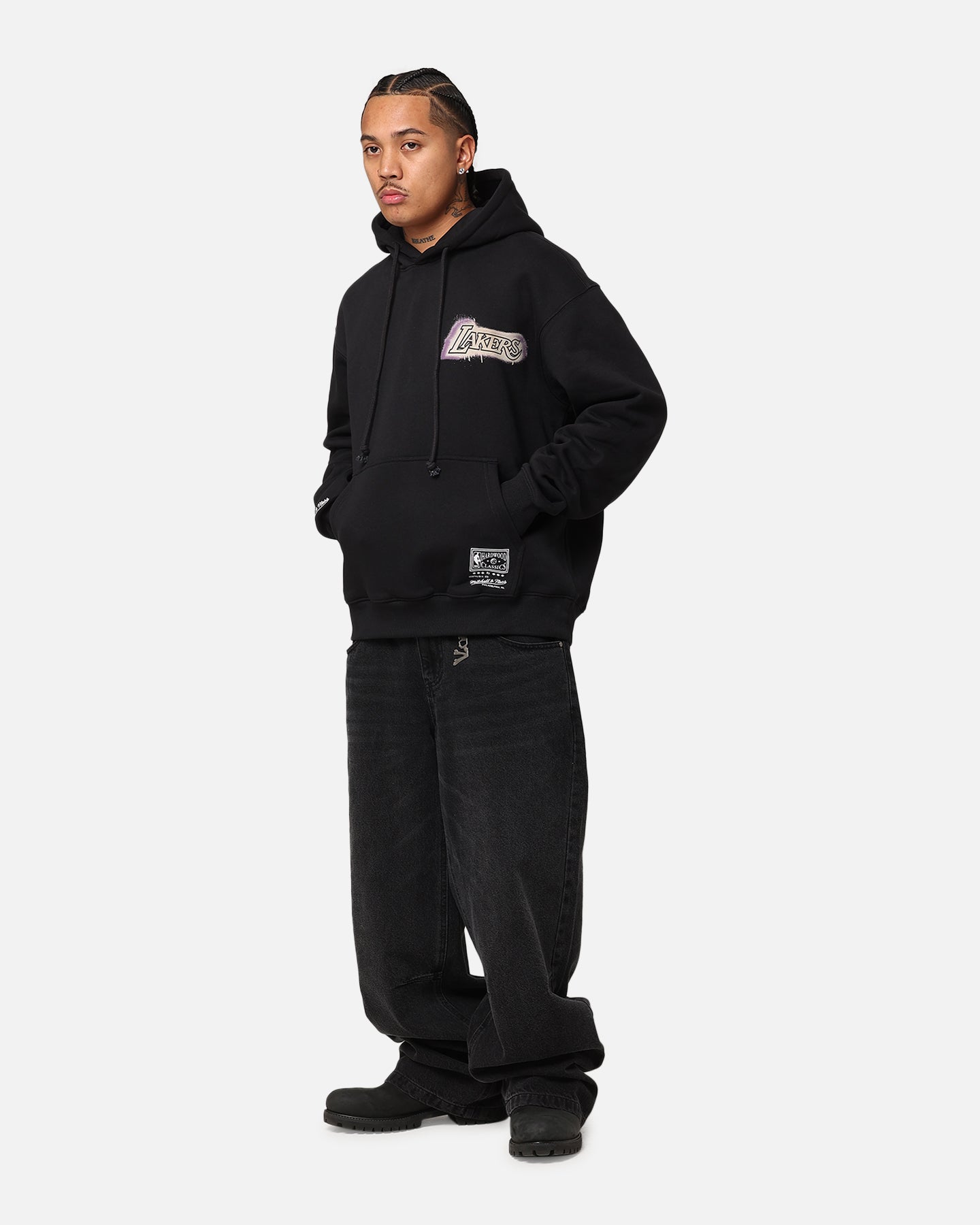 Mitchell & Ness Los Angeles Lakers Champs Graffiti Hoodie Faded