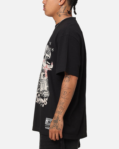 Mitchell & Ness Chicago Bulls Champs Graffiti T-Shirt Faded Black