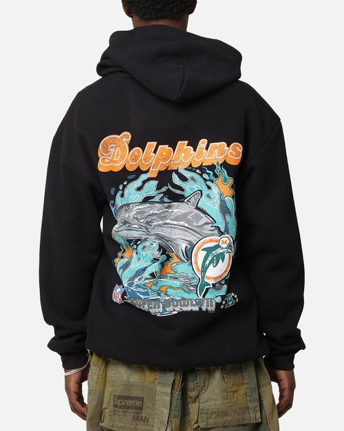 Mitchell & Ness Miami Dolphins 'Alter Ego' Flames Hoodie Faded Black