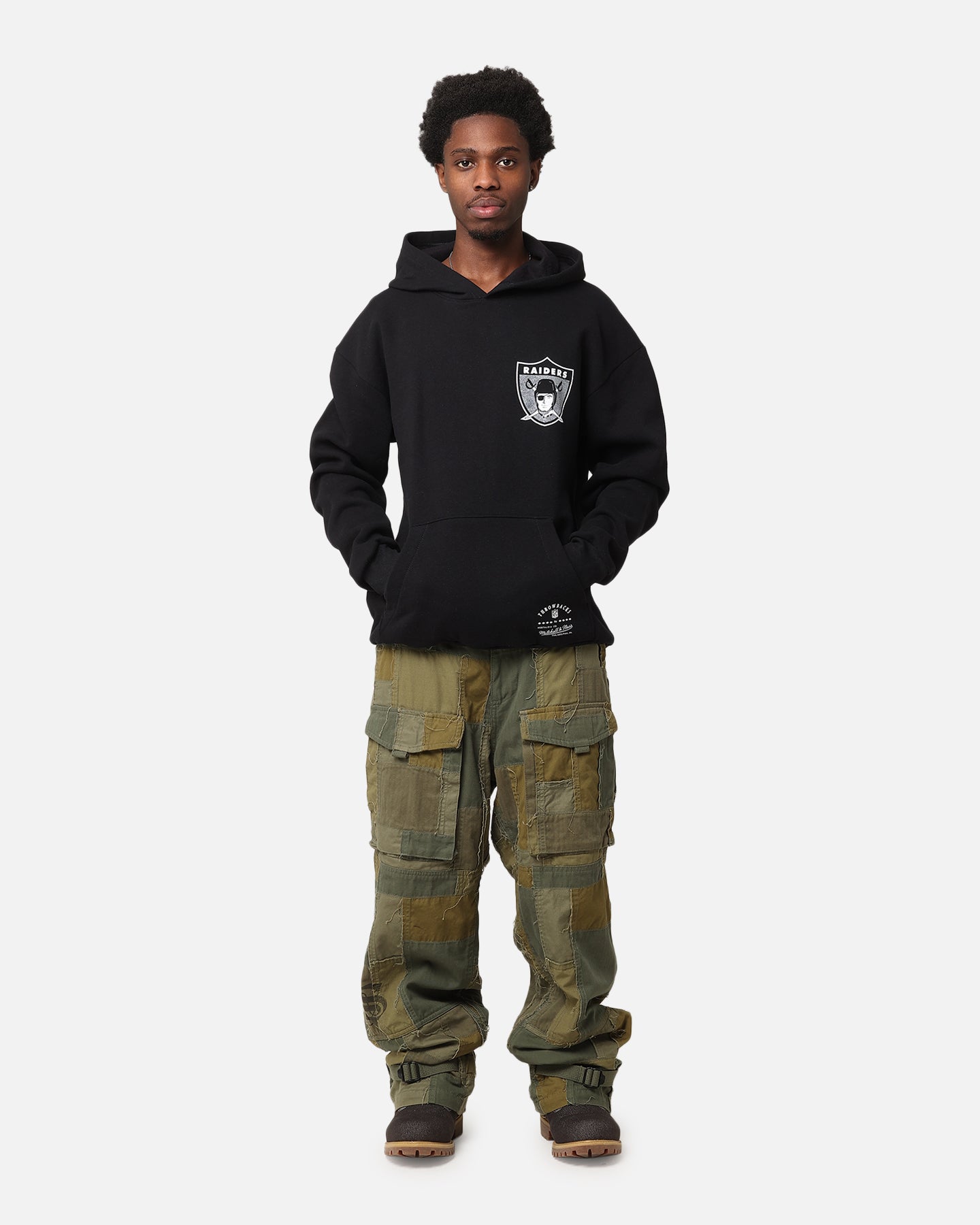 Mitchell & Ness Las Vegas Raiders 'Alter Ego' Flames Hoodie Faded