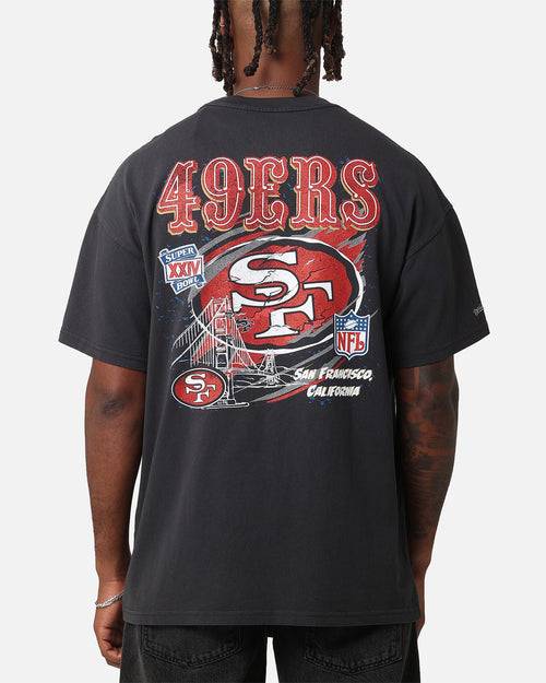Mitchell & Ness San Francisco 49ers 'Alter Ego' Flames T-Shirt Faded Black