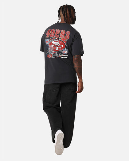 Mitchell & Ness San Francisco 49ers 'Alter Ego' Flames T-Shirt Faded Black