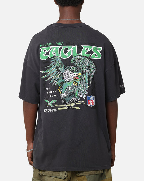Mitchell & Ness Philadelphia Eagles 'Alter Ego' Flames T-Shirt Faded Black