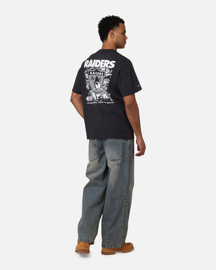 Mitchell & Ness Las Vegas Raiders Flames T-Shirt Faded Black