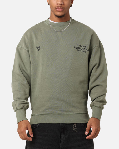 The Anti Order Project Anti Boxy Crewneck Vintage Army