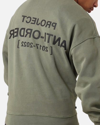 The Anti Order Project Anti Boxy Crewneck Vintage Army