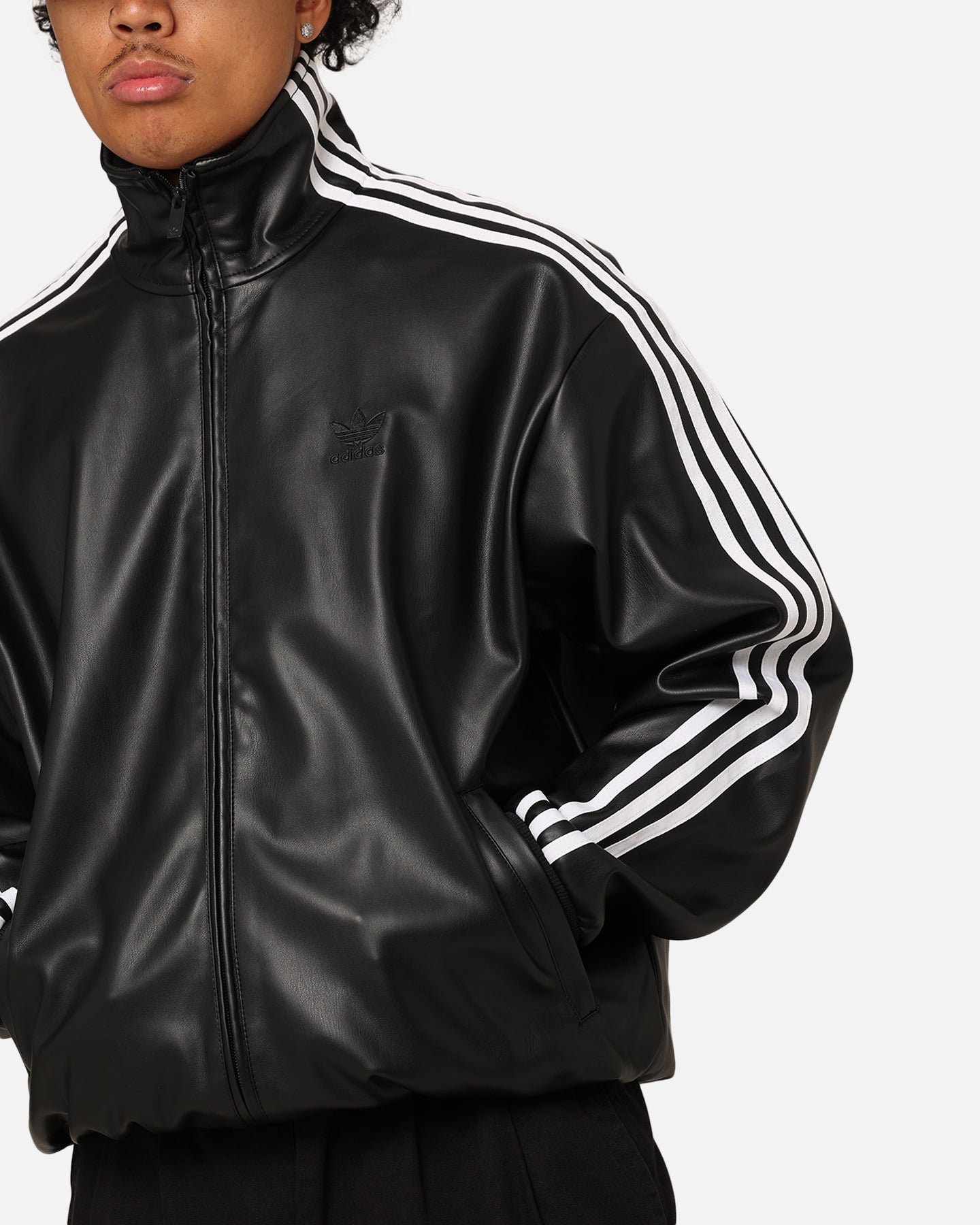 Adidas Faux Leather Adicolour 3-Stripes Loose Firebird Tracksuit