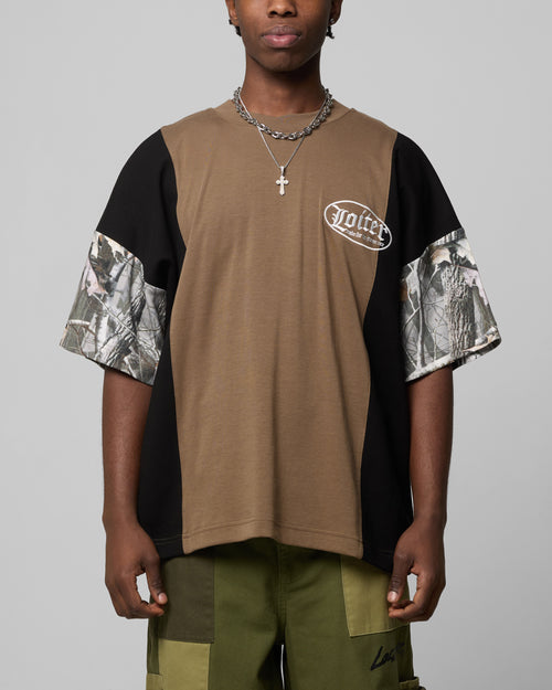Loiter Splinter T-Shirt Woodland Camo