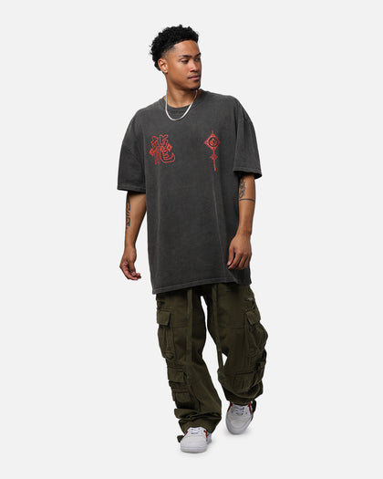 Culture Kings Year Of The Dragon T-Shirt Black Wash