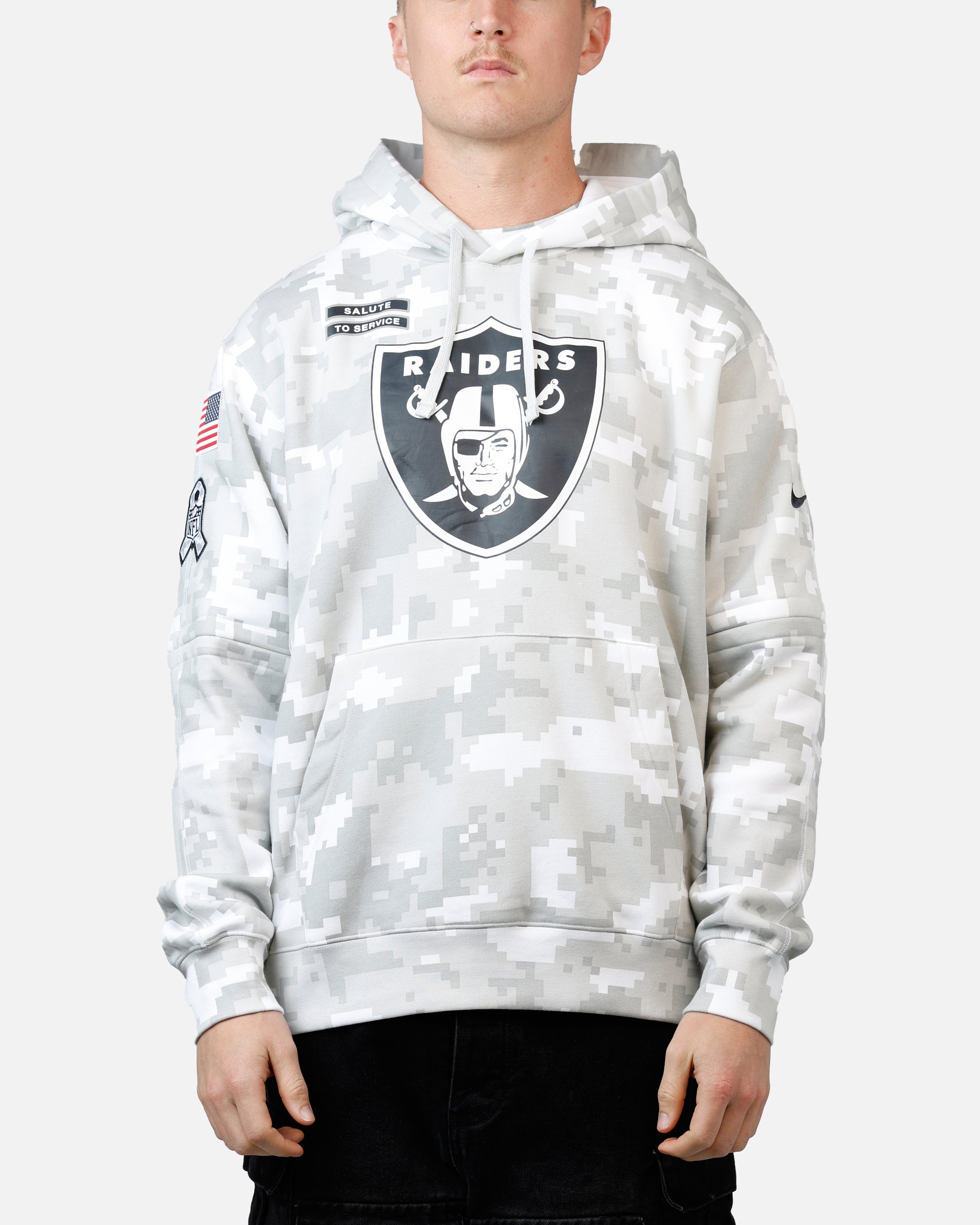 ナイキ NFL Raiders sulute of service パーカー古着 AUTHENTIC Nike