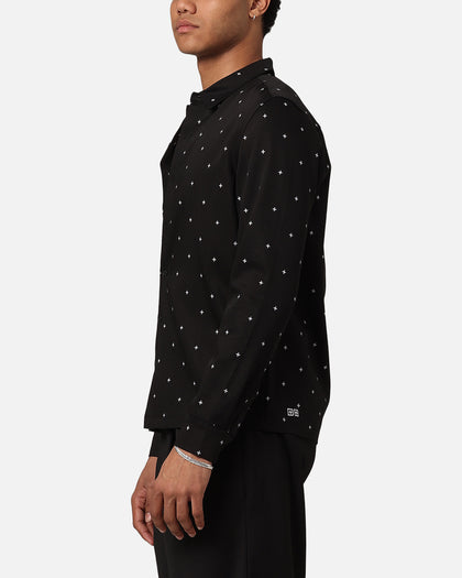 Ksubi Polka Plus Button Up Shirt Black