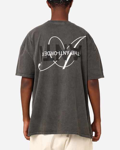 The Anti Order Stacked Logo T-Shirt Black Wash