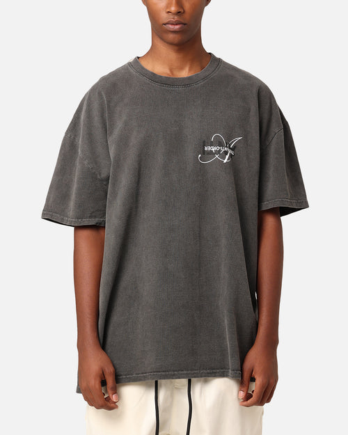 The Anti Order Stacked Logo T-Shirt Black Wash