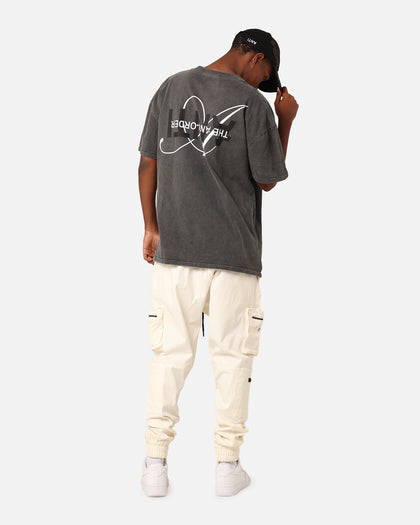 The Anti Order Stacked Logo T-Shirt Black Wash