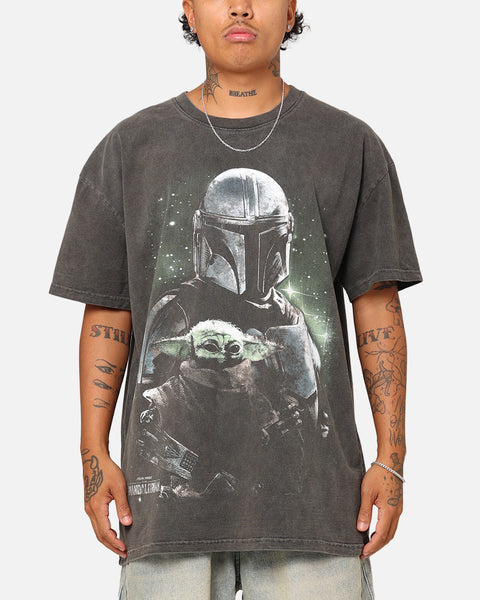 mandalorian dress shirt Star Wars The Mandalorian Heavyweight T-Shirt Black Wash