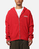 Strawberry Thermal Zip-Up Hoodie Red