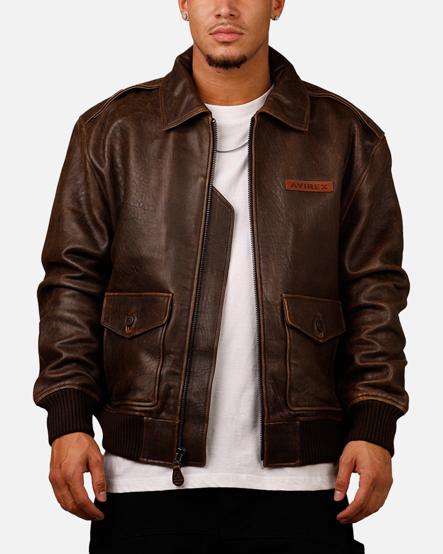Avirex Sky Charmer Jacket Vintage Brown | Culture Kings US