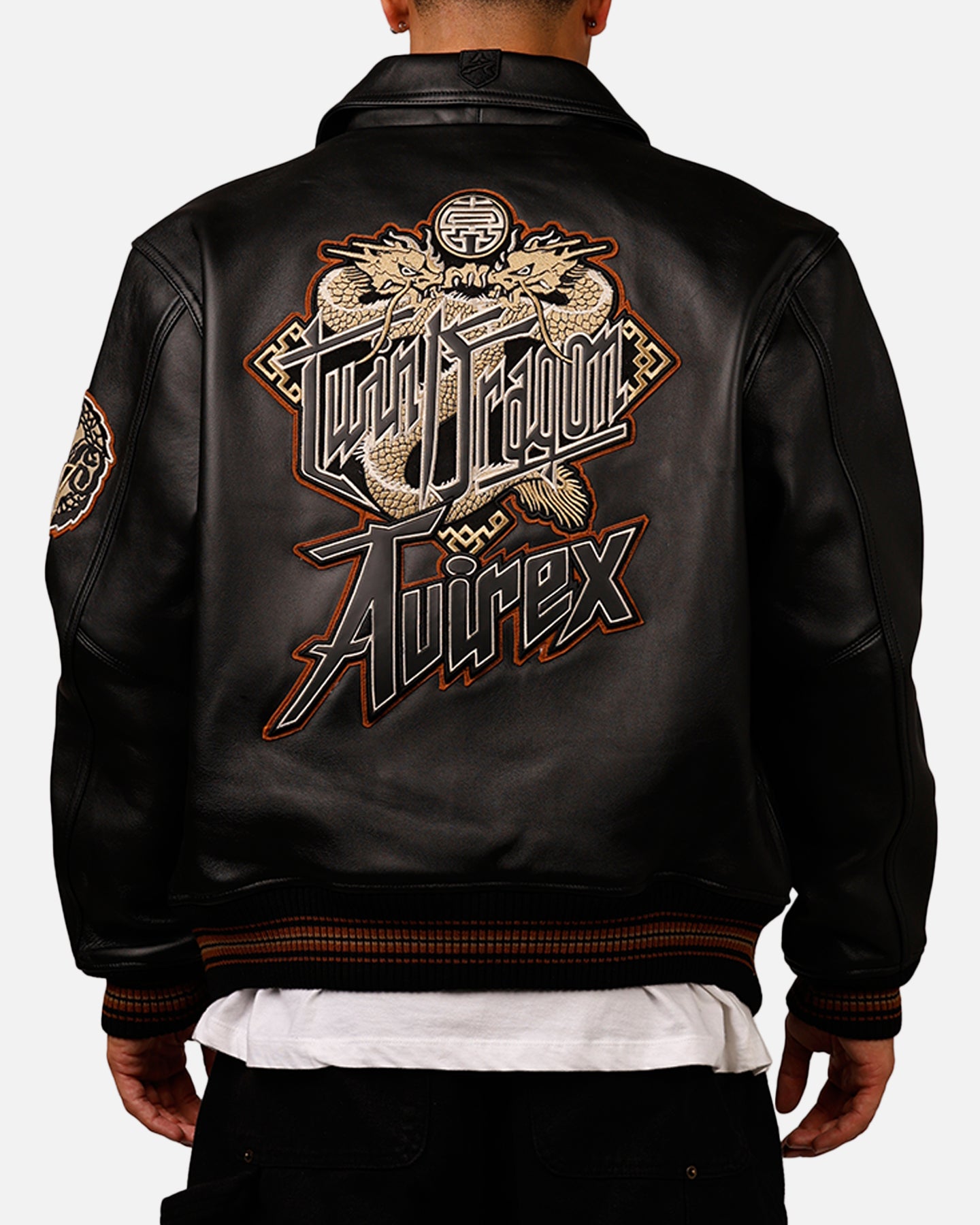 Avirex Twin Dragon Jacket Black | Culture Kings US
