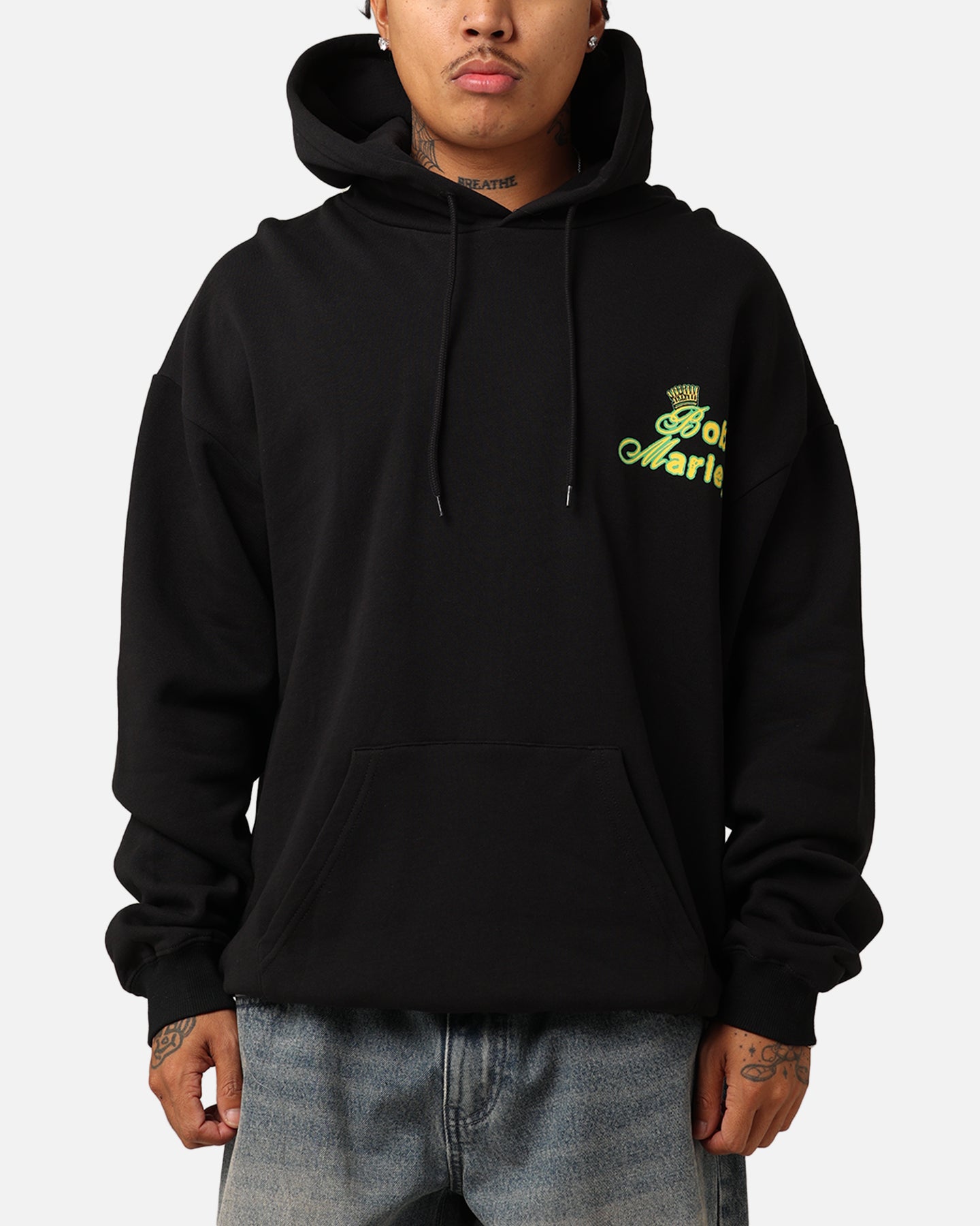 Bob Marley Smile Jamaica Hoodie Black | Culture Kings US