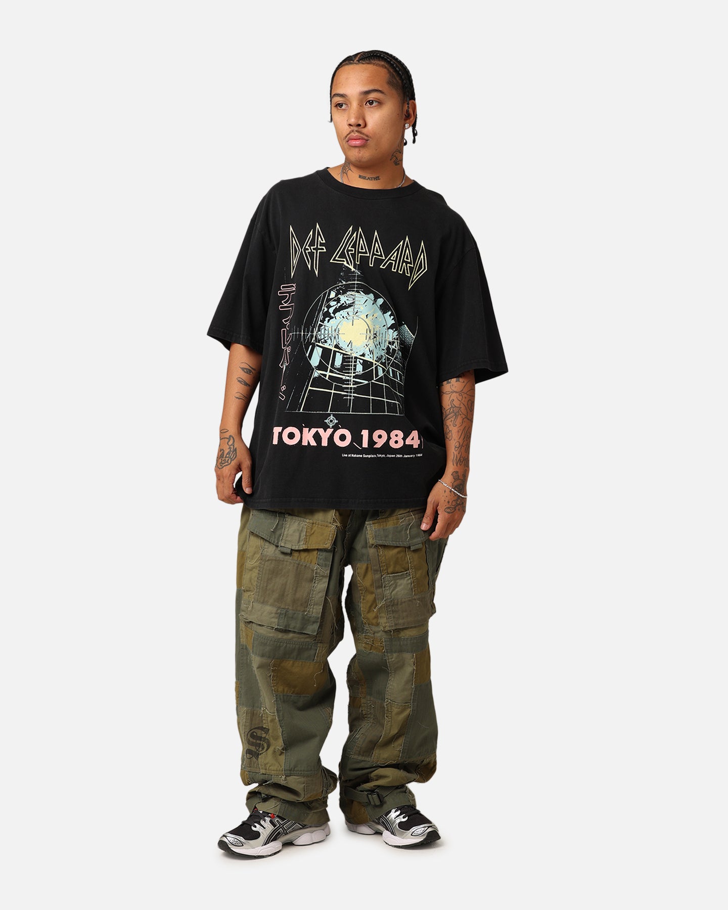 Def Leppard Tokyo 1984 Tour T-Shirt Washed Black | Culture Kings US