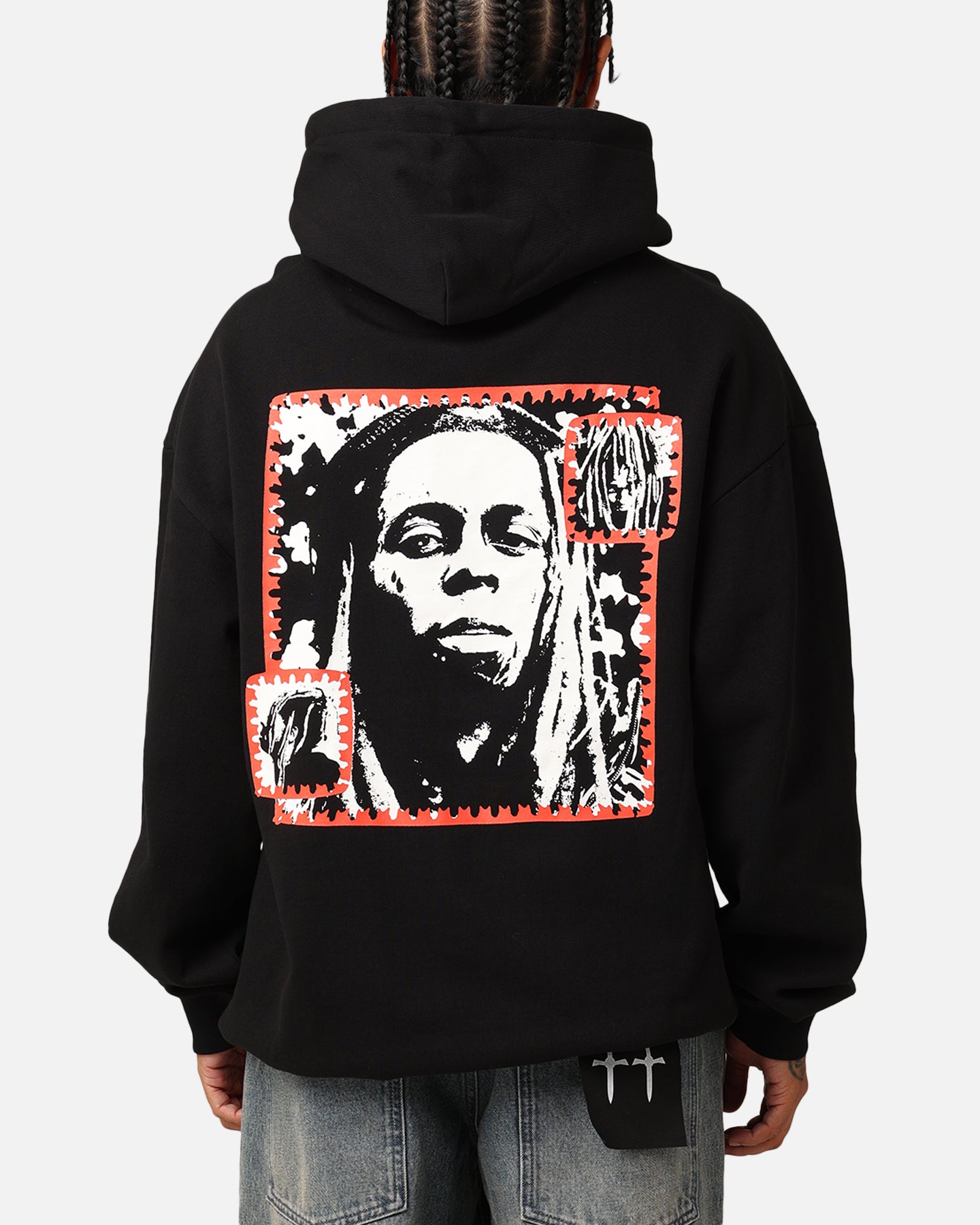 Lil Wayne Red Frame Hoodie Black | Culture Kings US