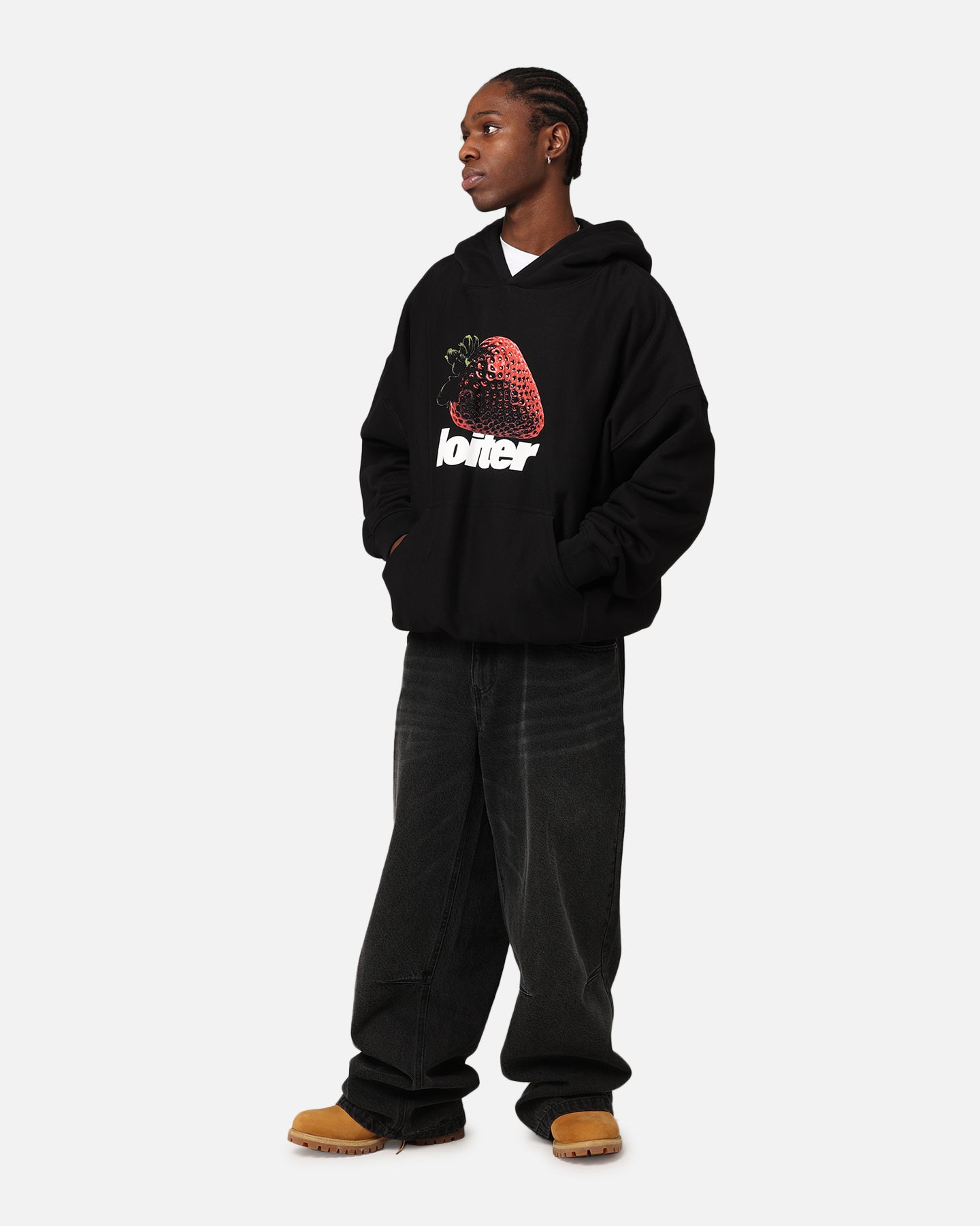 Loiter Strawberry Hoodie Black | Culture Kings US