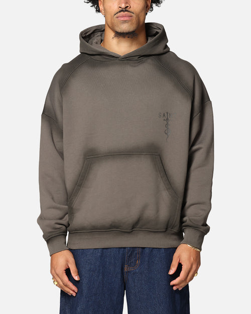 Saint Morta Daggers Premium Hoodie Contrast Brown