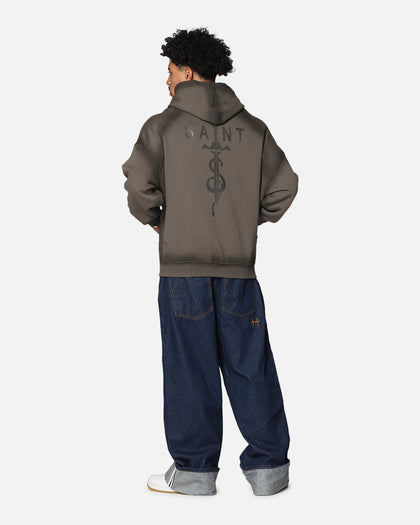 Saint Morta Daggers Premium Hoodie Contrast Brown
