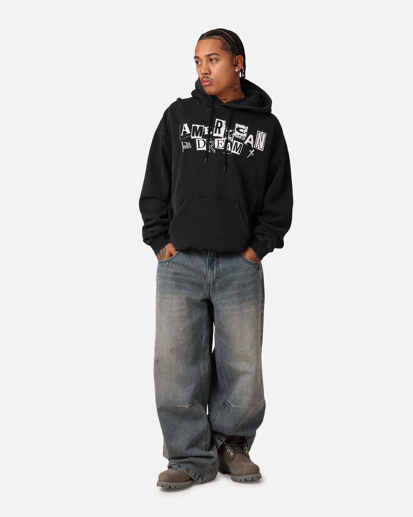 21 Savage American Dream Hoodie Washed Black | Culture Kings US