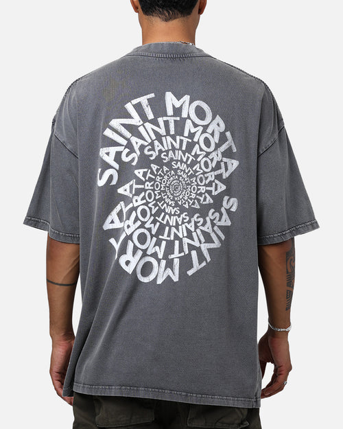 Saint Morta Vortex Mock T-Shirt Washed Charcoal