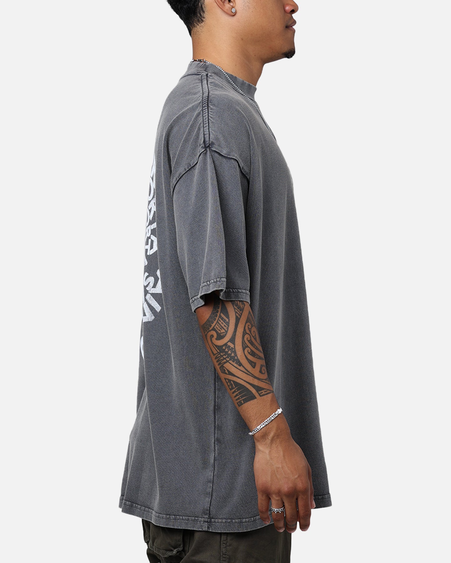 Saint Morta Vortex Mock T-Shirt Washed Charcoal | Culture Kings US