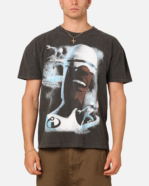 73Studio X Pixar Frozone Heavyweight T-Shirt Black Wash
