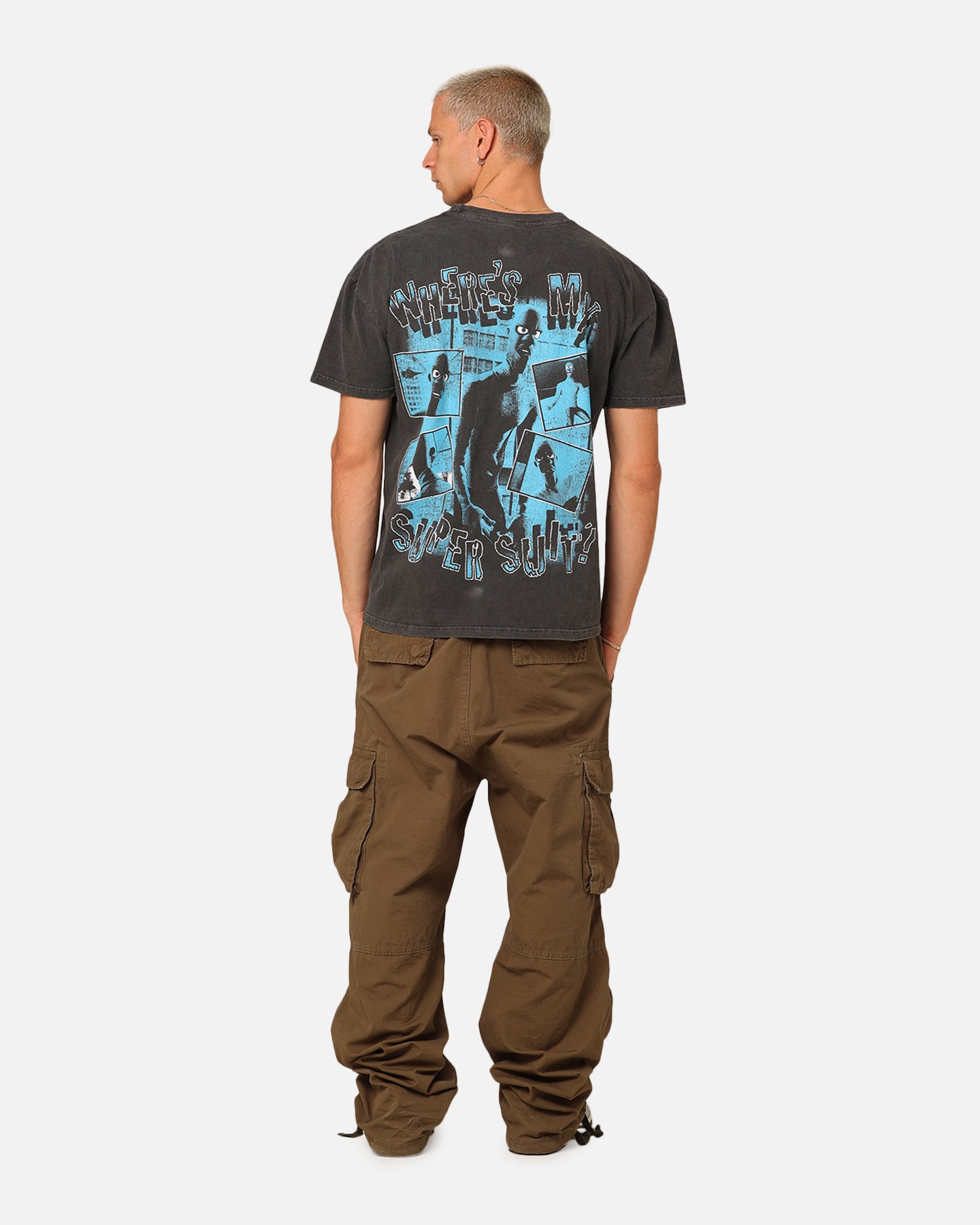 73Studio X Pixar Frozone Heavyweight T-Shirt Black Wash | Culture