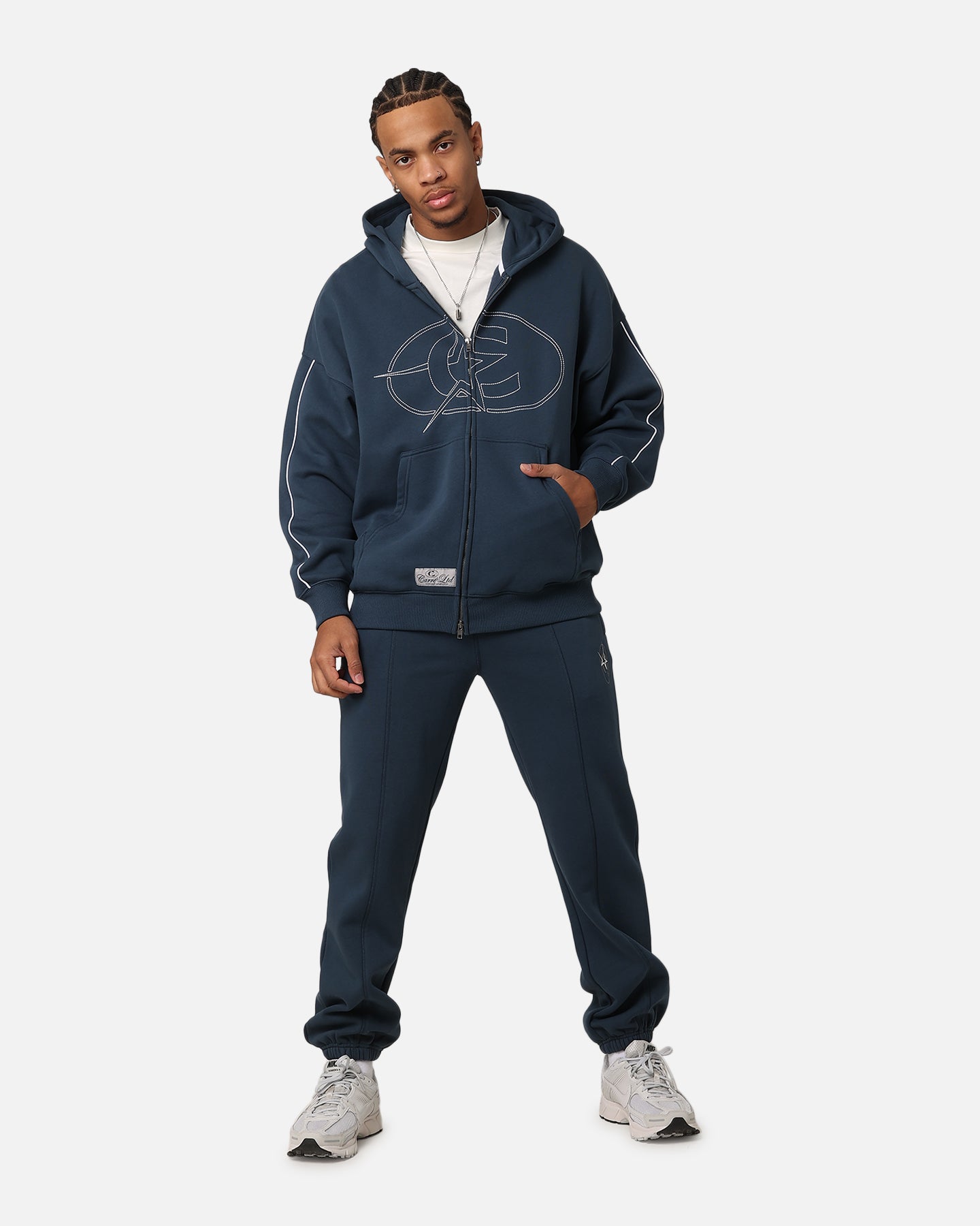 Carre C-Superstar Pipe Zip Hoodie Navy | Culture Kings US