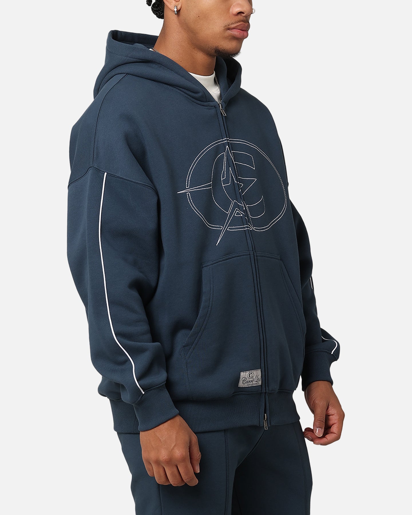 Carre C-Superstar Pipe Zip Hoodie Navy | Culture Kings US