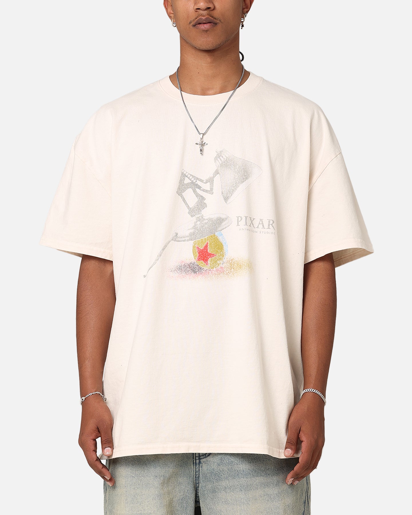 73Studio X Pixar Heavyweight T-Shirt Off White | Culture Kings US