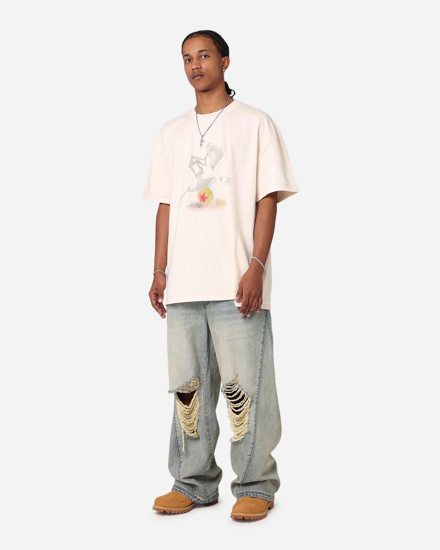 73Studio X Pixar Heavyweight T-Shirt Off White | Culture Kings US