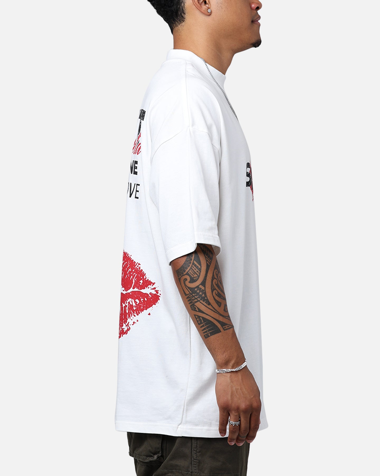 Saint Morta Love Helpline Mock T-Shirt Off-White | Culture Kings US